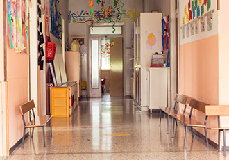 Corridor in a school